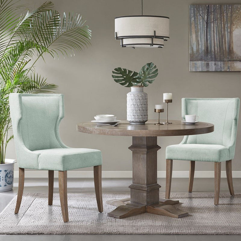 Carson - Wingback Dining Chair - Light Sage Green
