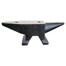 66Lbs Cast Steel Anvil, High Hardness Rugged Round Horn Anvil smith, Large Countertop And Stable Base, With Round And Square Hole, Metalsmith Tool For Bending And Shaping - Black