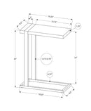 Accent Table, C - Shaped, Contemporary & Modern Stylish Design