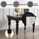 Tayden - End Table - Marble Top & Black Finish - Atlantic Fine Furniture Inc