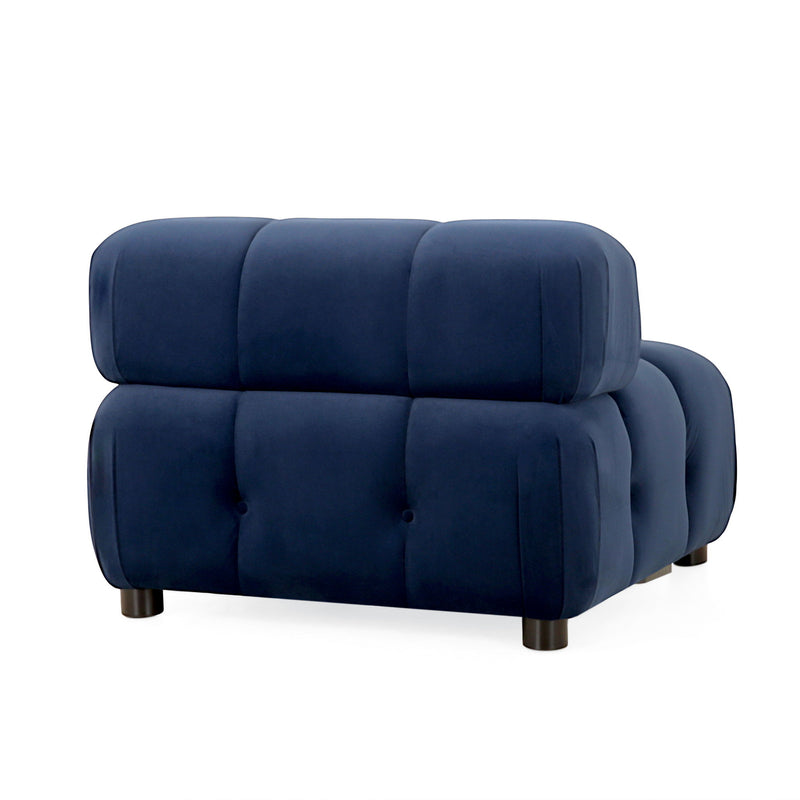 Sectional Modular Sofa, Armless - Dark Blue