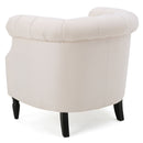 Celestialis - Upholstered Club Chair With Tub Design And Rolled Recessed Armrests