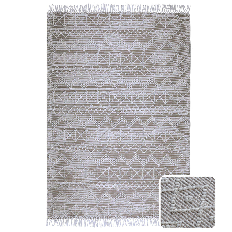 Orton - 6' X 9' Area Rug - Ivory / Taupe