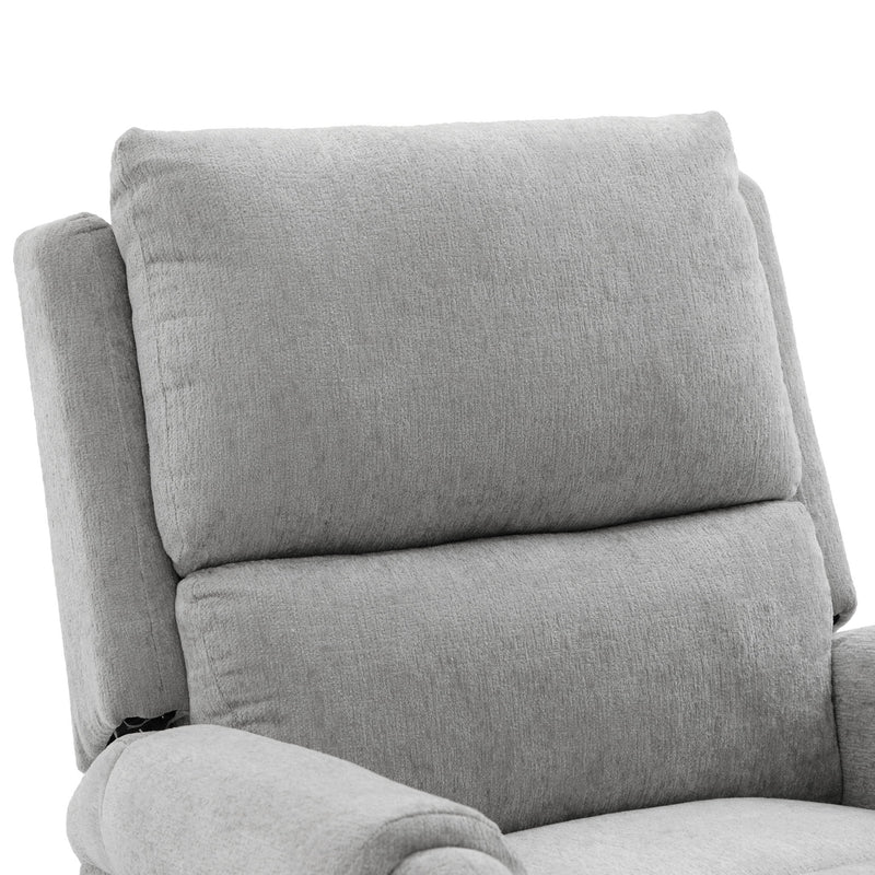 Manual Recliner Massage Chair With Swivel Rocker, 8 Massage Modes, Side Storage Pocket