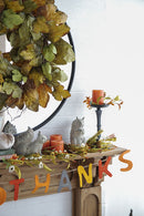 Resin Standing & Lying Down Squirrel Rustic, For Harvest Festival Fall Festival & Thanksgiving Table Decorations (Set of 2) - Antique Cream