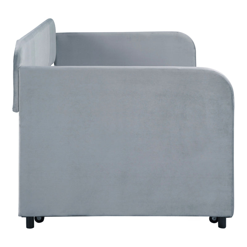 Upholstered Daybed Sofa Bed With Trundle Bed