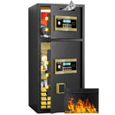 Large Double Door Coin Operated Safe, Digital Security Safe With Fireproof And Waterproof Bag