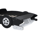 Race Car-Shaped Platform Bed With Wheels