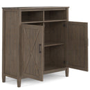 Ela - Medium Storage Cabinet - Smoky Brown