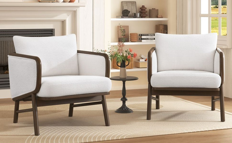 Upholstered Accent Armchair For Living Room