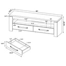 Elkton - 2-Drawer Engineered Wood 59" TV Stand