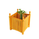 Square Outdoor Flower And Herb Pot - Teak