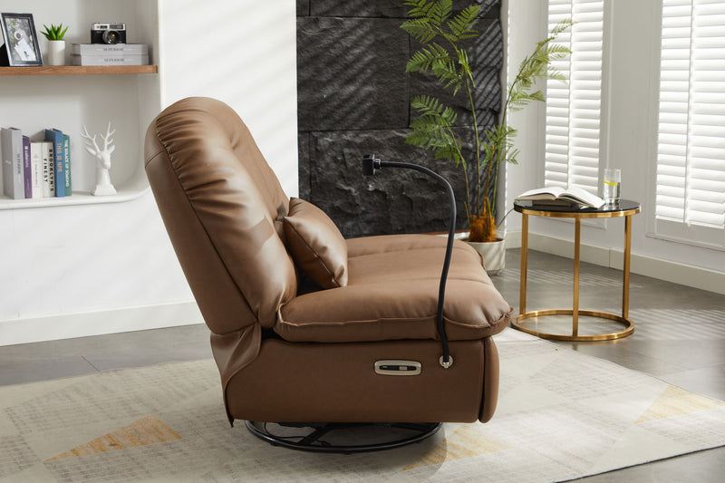 Power Recliner Swivel Glider USB Charger With Bluetooth Music Player, Sleep, Working, Game And Leisure
