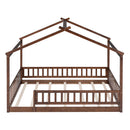 Bed House Bed Frame With Fence