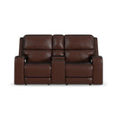 Oasis - Power Reclining Loveseat With Console, Power Headrests, Lumbar, Heat & Massage
