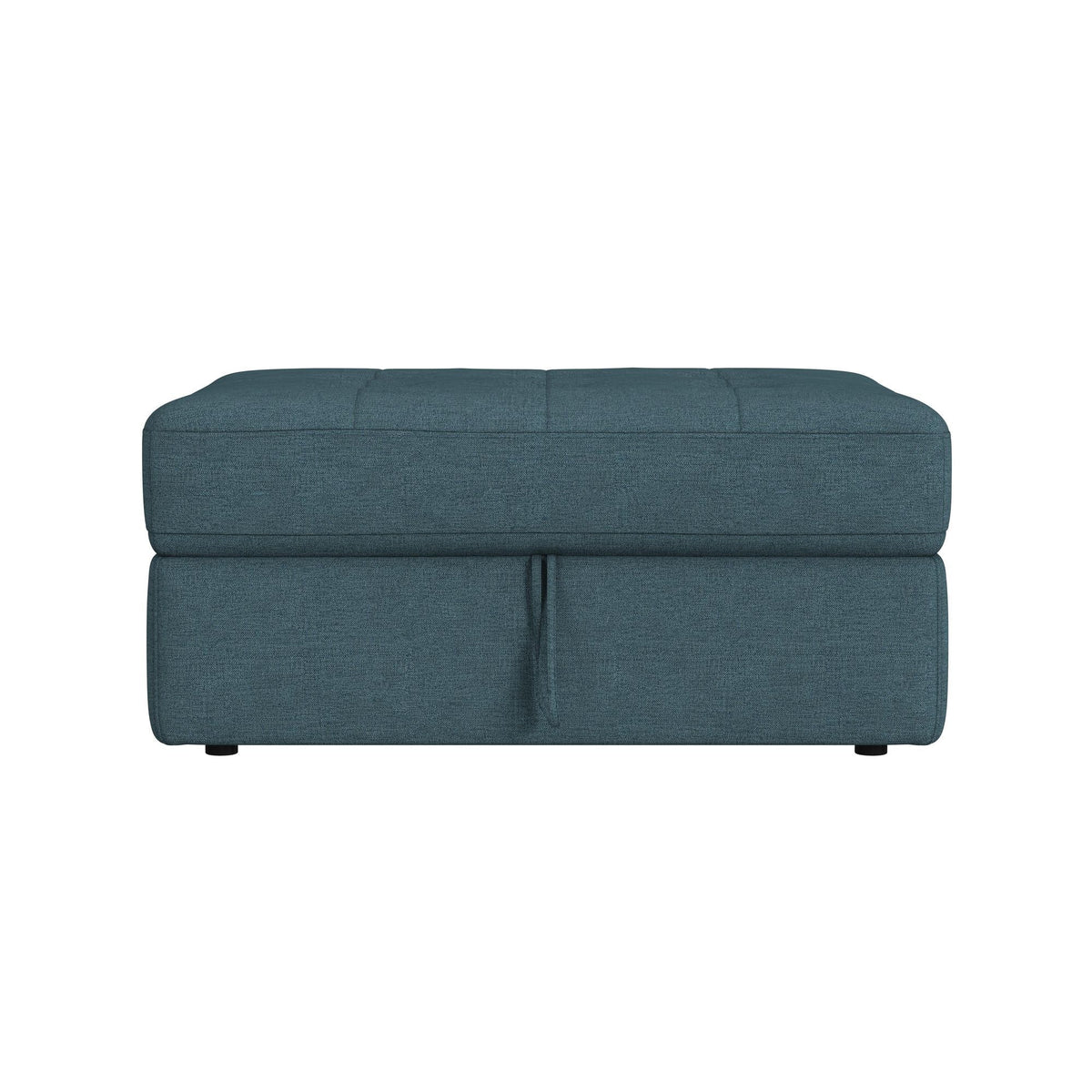 Options One Storage Ottoman in Blue by Elements International, view 5