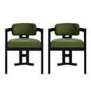 Stylish Indoor Upholstered Wood Dining Chair (Set of 2)