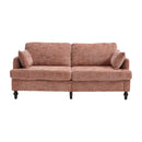 Chenille 2 Seater Sofa With LED Light, USB Charging Port, And Storage Bag