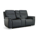 Sawyer - Power Reclining Loveseat With Console, Power Headrests, Lumbar