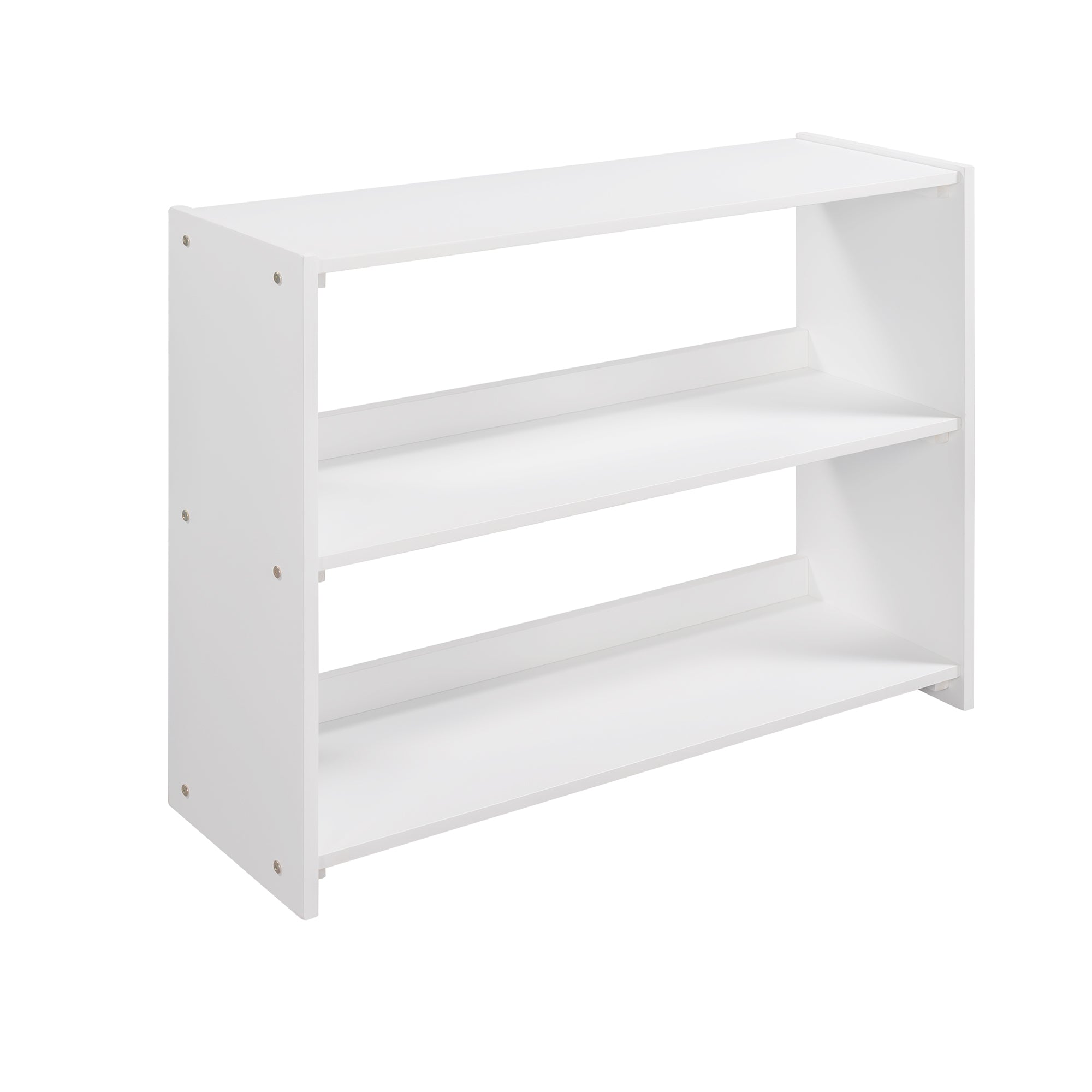 Low Twin Size Loft Bed with Cabinets, Shelves and Slide - White(OLD SKU :LP000503AAK) - Atlantic Fine Furniture Melbourne FL
