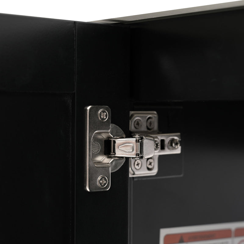 Bathroom Vanity With Sink, Frame And Drawer - Black