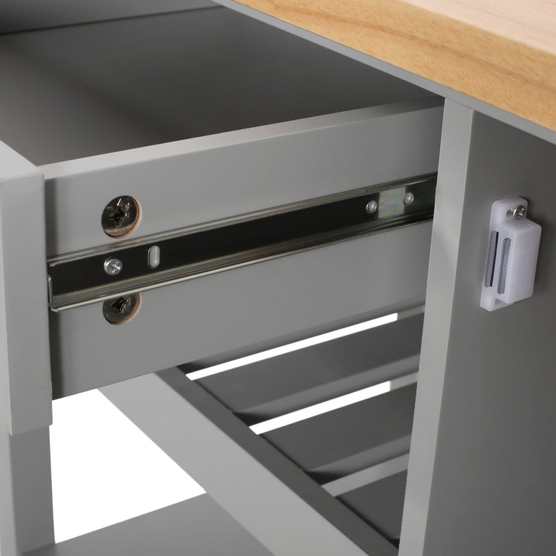 Contemporary Design Kitchen Cart With Wheels