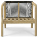 Palmetto - Outdoor Conversation Chair (Set of 2) - Stone Gray