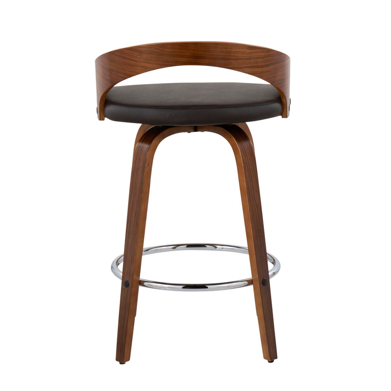 Grotto - Mid-Century Modern, Counter Stool With Swivel (Set of 2)