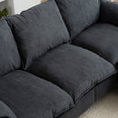 Convertible Combination Sofa With Footstools With Storage