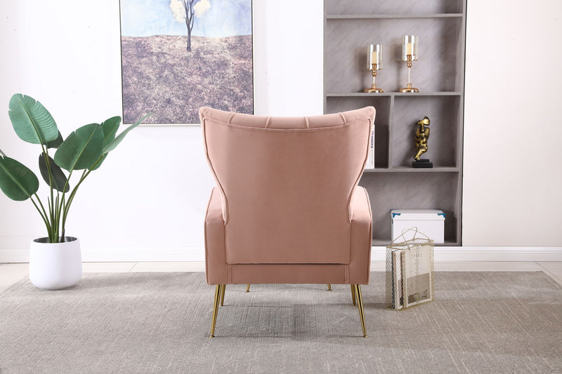 Modern Accent Chair With Ottoman, Comfy Armchair For Living Room, Bedroom, Apartment, Office