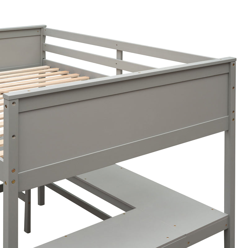 Loft Bed With Shelves With Desk