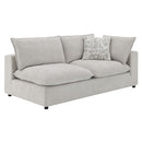 Marisa - Modular RF Loveseat With 2 Pillows - Beige Boucle