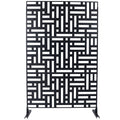 Decorative Freestanding Metal Privacy Screen For Indoor & Outdoor Use