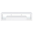 Jude - 2-Drawer Engineered Wood TV Stand - High Gloss White