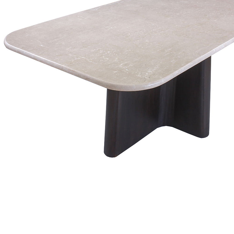 Jacory - Dining Table With Bottocino Marble Top - Espresso
