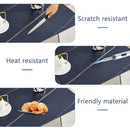 Modern Marble Patterned Dining Table With Stainless Steel Butterfly Legs