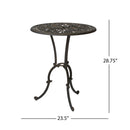 Thomas - 3 Pieces Cast Bistro Set - Black / Gold