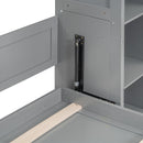 Wall Murphy Bed With Shelves And LED Lights