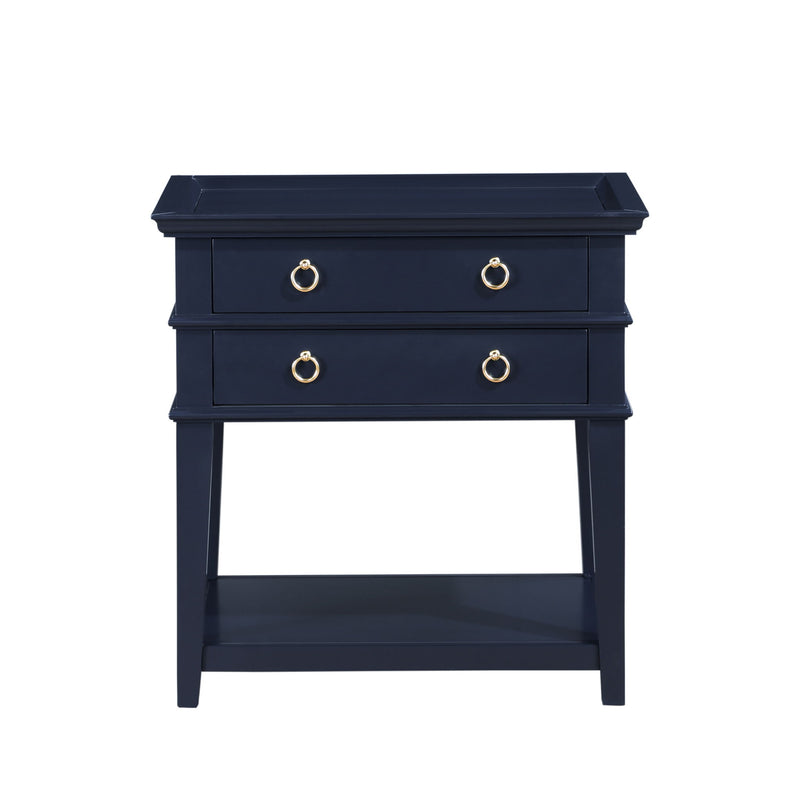 Carmona - 2 Drawer Tray Top Nightstand Pulls