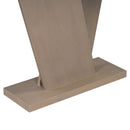 Console Table With V Shape Base, Sculptural Entryway Accent