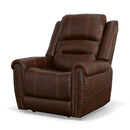 Oscar - Power Recliner With Power Headrest - Pumpernickel