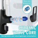 Pull Down Vessel Faucet With Lift Spout & Dual Spray Modes