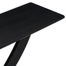 Console Table With Cross Leg Base And Reinforced Support Plate