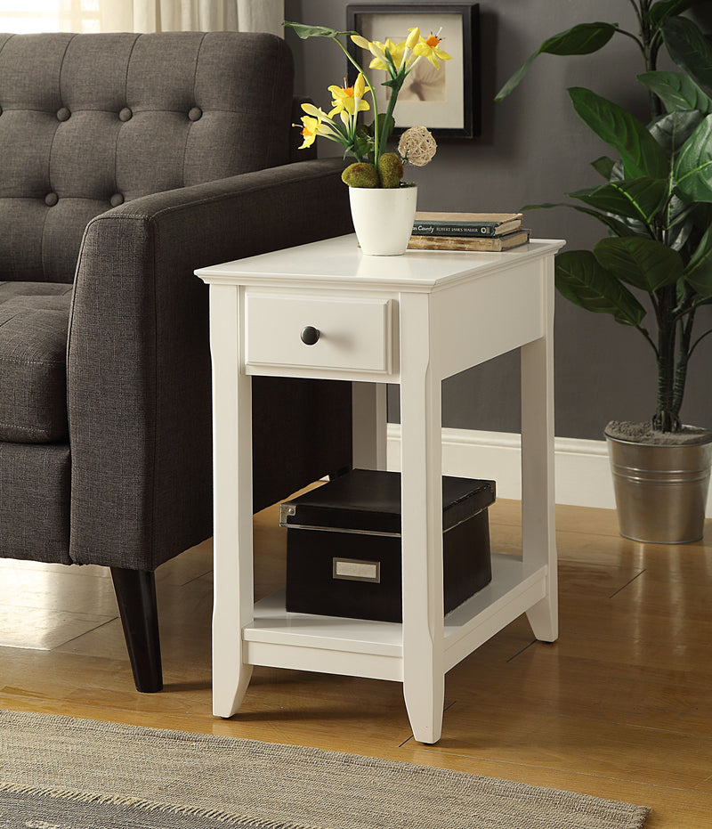 Bertie - Accent Table - White