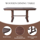 6 Piece Extendable Dining Table Set, Wood Table With Removable Leaf, 4 Upholstered Chairs And Bench - Cherry