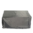 Aluminum Rectangle Fire Table With Fire Glass And Cover - Antique Bronze