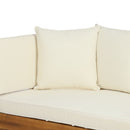 Outdoor Acacia Wood Expandable Daybed With Cushions