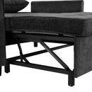 Loveseat Sofa Bed Sleeper With Reversible Backrest, Side Pockets, USB Ports, Phone Holder