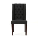 Sophisticated Tufted Dining Chair With High Back Design