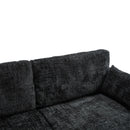 Chenille 2 Seater Sofa With LED Light, USB Charging Port, And Storage Bag